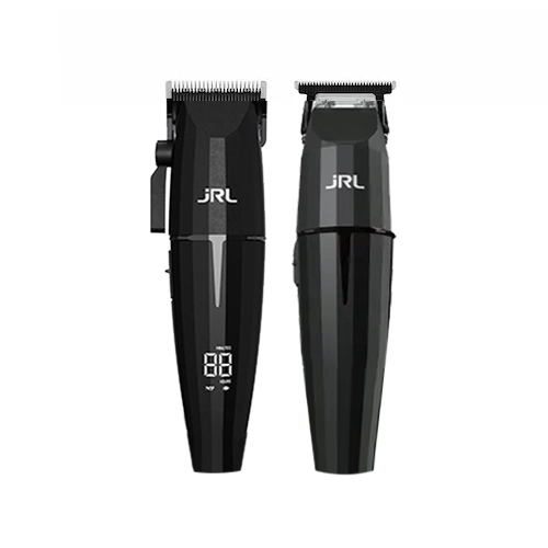 JRL Black Set 1 hajvágógép + kontúrvágó gép + 2 töltőállomás