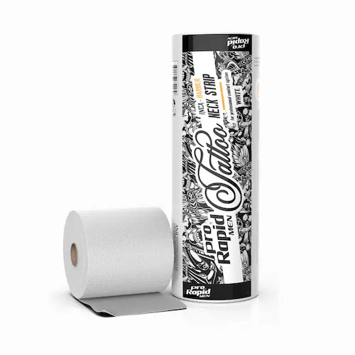 Pro Rapid Tattoo Neck Strip fehér nyakpapír 500db