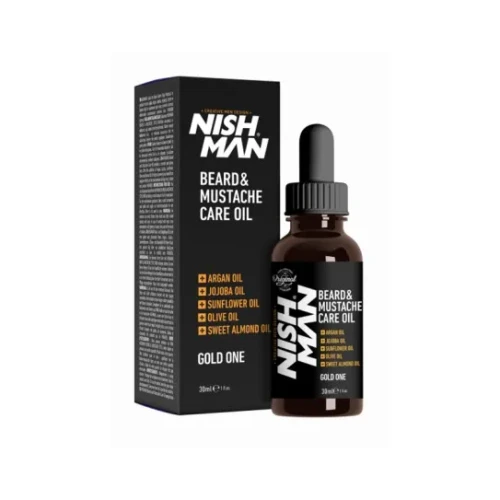 Nishman Beard & Mustache Gold One szakáll és bajusz kondicionáló olaj 30ml