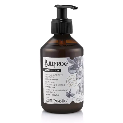 Bullfrog Botanical Lab Nourishing Restorative haj- és szakállsampon 250ml