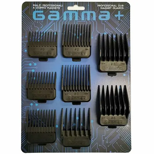 Gamma Piu mágneses toldófésű készlet X-Ergo / Boosted / Alpha hajvágógéphez 8db