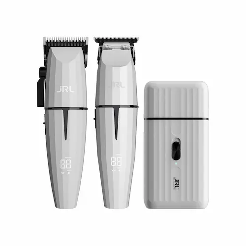 JRL Ghost Set 2 hajvágógép + kontúrvágó gép + elektromos borotva + 2 töltőállomás